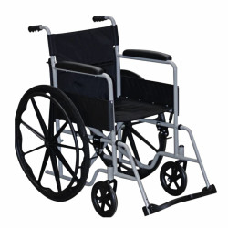 Cadeira de Rodas Alumínio Pro 8000 Assento 46CM Aço até110kg