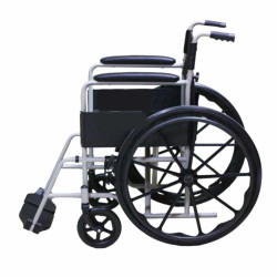 Cadeira de Rodas Alumínio Pro 8000 Assento 46CM Aço até110kg